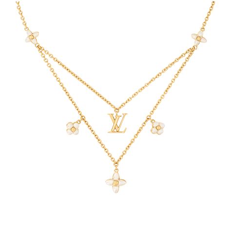 lv floragram necklace|lv floral necklace.